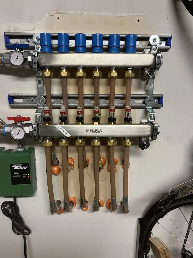 Plumber performing Gas Line Installation at a residential property in Windsor